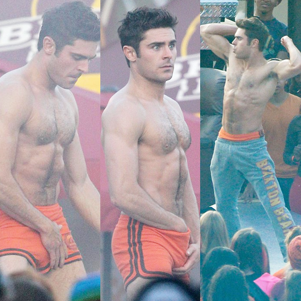 OMG Here S A Shirtless And Pumped Zac Efron On The Set Of Bad Neighbours To Help Get You