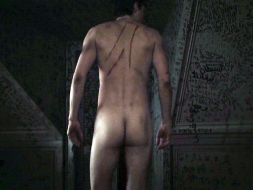 OMG, he’s naked: Jonas Armstrong.