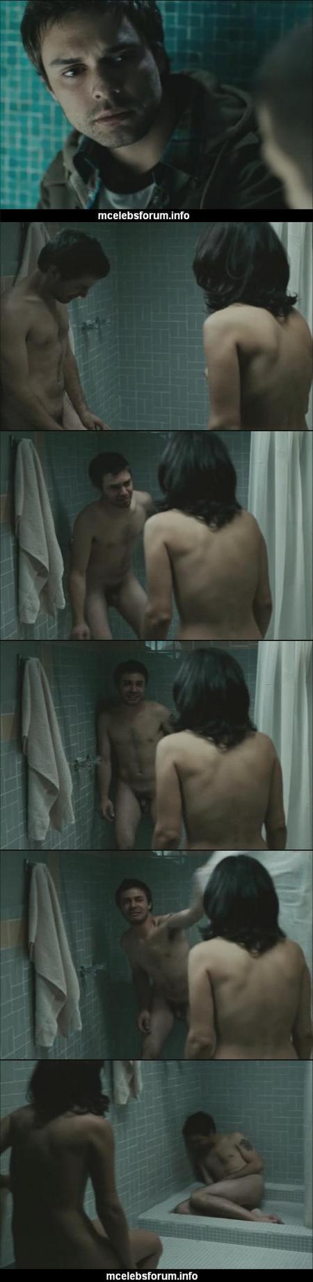 OMG he’s naked: Diego Luna and Gabriel Gonzalez.