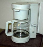 white coffee pot