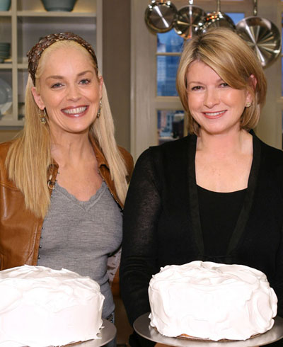 Sharon Stone Martha Stewart cakes Sharon Stone Martha Stewart cakes