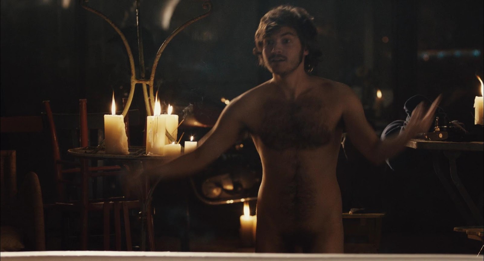 OMG, he’s naked AGAIN: Emile Hirsch in 'Twice Born' .