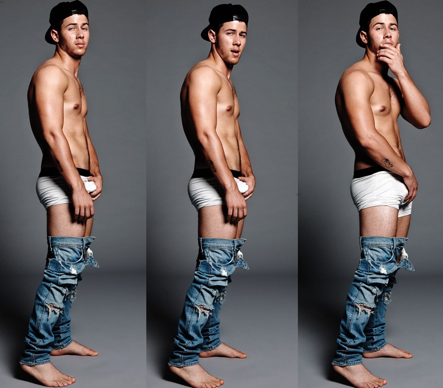 OMG, Nick Jonas channels Marky Mark for FLAUNT Magazine in his