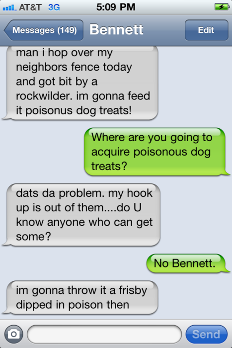 OMG, new obsession: Texts From Bennett - OMG.BLOG