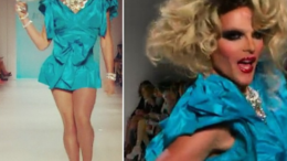 Willam in Betsey Johnson fashion runway show