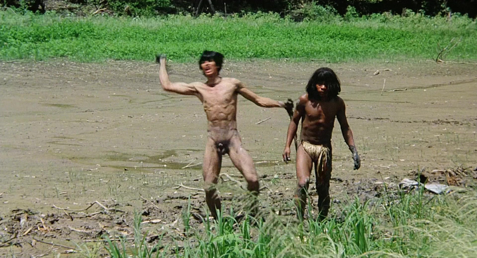 OMG He S Naked RETRO EDITION Ricardo Fuentes In CANNIBAL HOLOCAUST