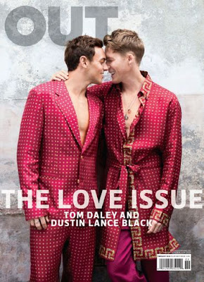 Tom Daley and Dustin Lance Black on the cover of Out Magazine Love Issue 2015