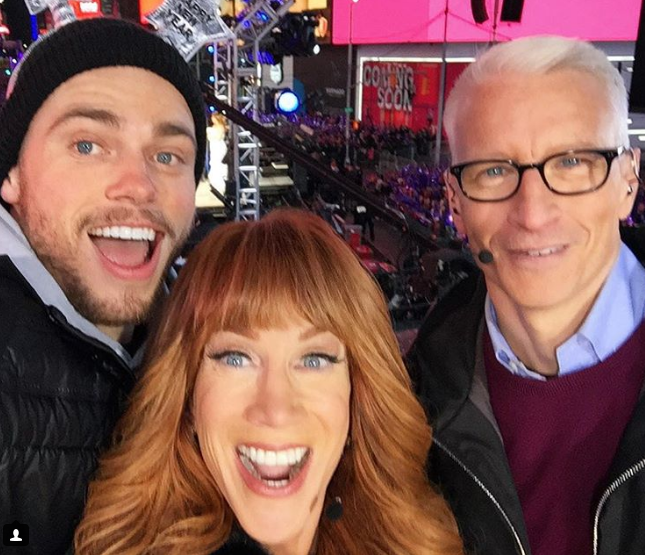 Gus Kenworthy Kathy Griffin Anderson Cooper New Years Eve