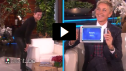 Zac Efron twerking on Ellen