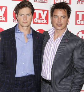 OMG, he's naked: John Barrowman's husband Scott Gill gives Facebook