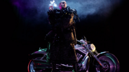 Marc Jacobs with motorcycle