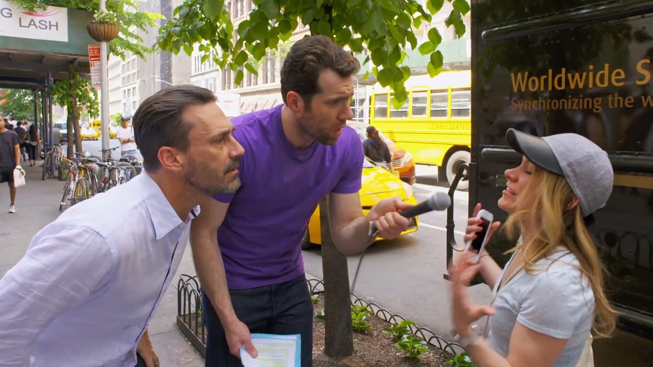 Omg Watch Billy Eichner And Jon Hamm Asks People On The Street To