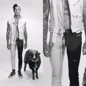 OMG, he's naked: Lead singer of pop band The Neighbourhood, Jesse
