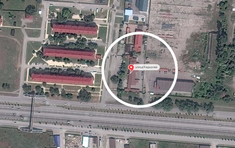 Secret prison in Argun, Chechnya, Russia