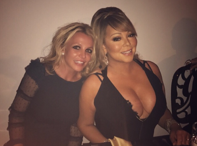 Mariah and Britney at dinner