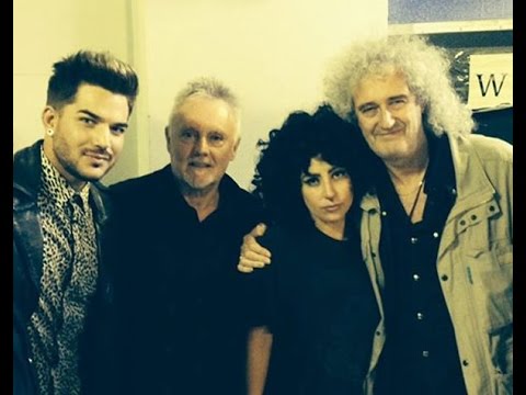 Lady Gaga with Queen and Adam Lambert in Australia
