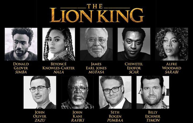 Beyonce in Lion King cast