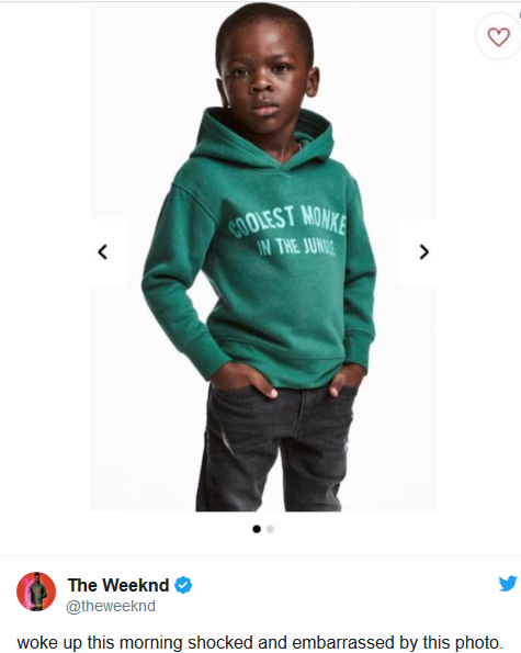 Weeknd offended by H&M ad