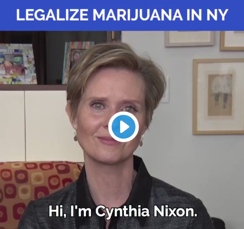 Cynthia Nixon legalize weed message