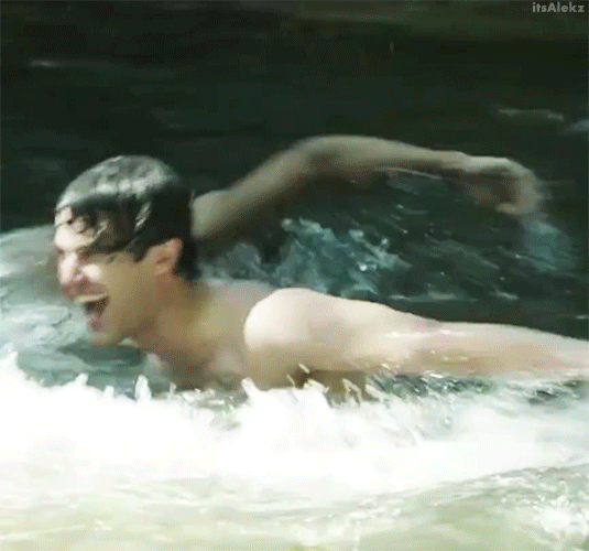 Darren Criss swims naked in Smitten