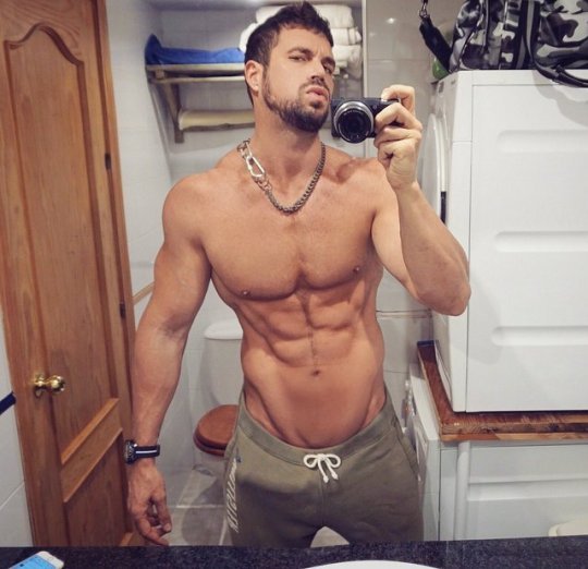 OMG, he’s naked: YouTuber and fitness model guru Rafa Martin.