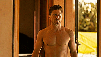 OMG, he’s naked: Kevin Janssens in 'Revenge' .