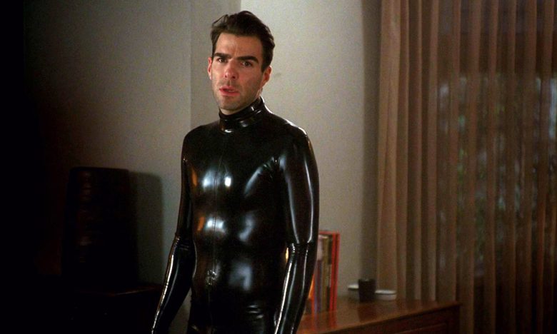 Zachary Quinto in latex