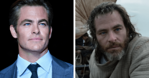 OMG, he's naked: Chris Pine goes for a rugged full-frontal in Netflix's