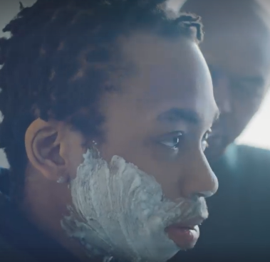 Gilette ad with dad teaching trans son to shave