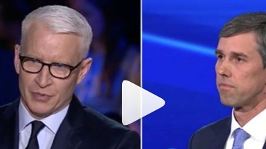 Anderson Cooper and Beto O'Rourke