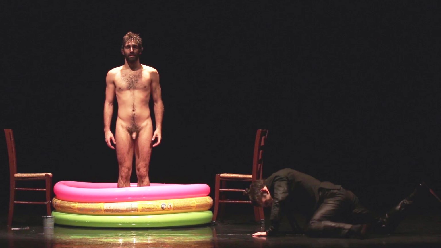 OMG He S Naked Actor Nicolas Grimaldi Capitello In Theatre Play Lost In This Un Stable Life