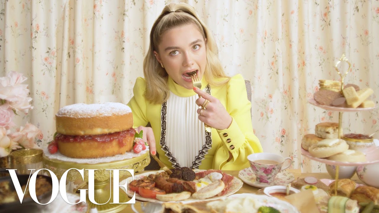 OMG, WATCH Florence Pugh eats 11 English dishes with