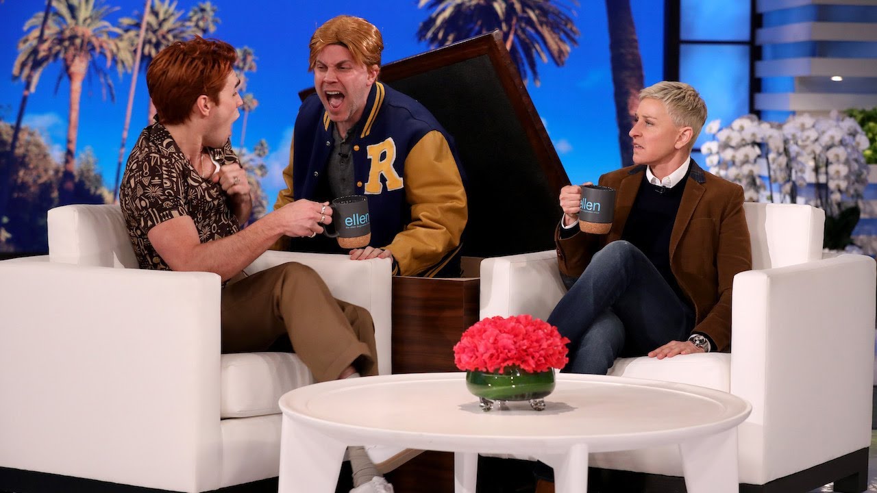 OMG, WATCH: KJ Apa bares his ass for Ellen on her birthday - OMG.BLOG