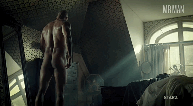 Ricky Whittle nude in American Gods