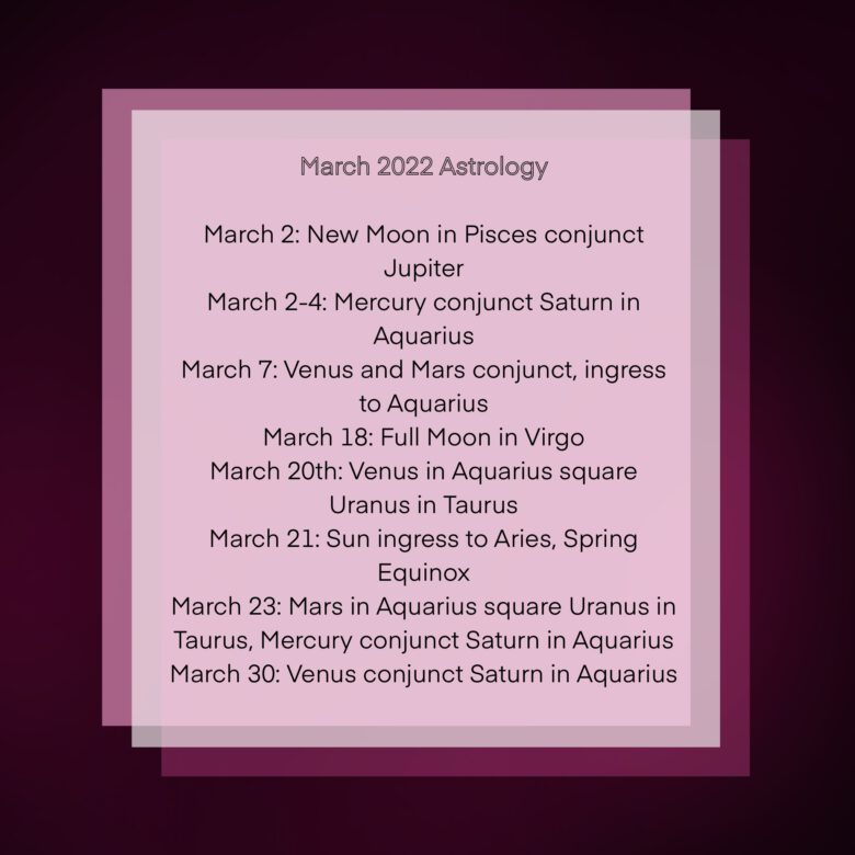 OMG Stars March 2022 horoscopes