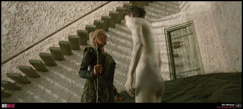 Ben Whishaw nude in The Tempest