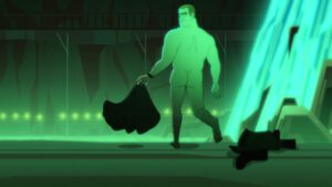 OMG, he's naked: David Harbour's character Agent Buck in Netflix's