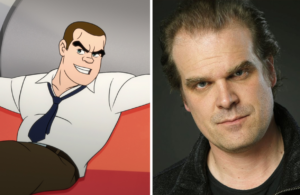 OMG, he's naked: David Harbour's character Agent Buck in Netflix's