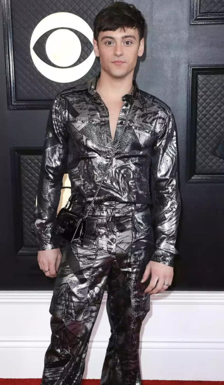 Tom Daley wears Stella McCartney to the 2023 Grammy Awards
