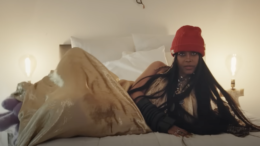 Erykah Badu in her studio