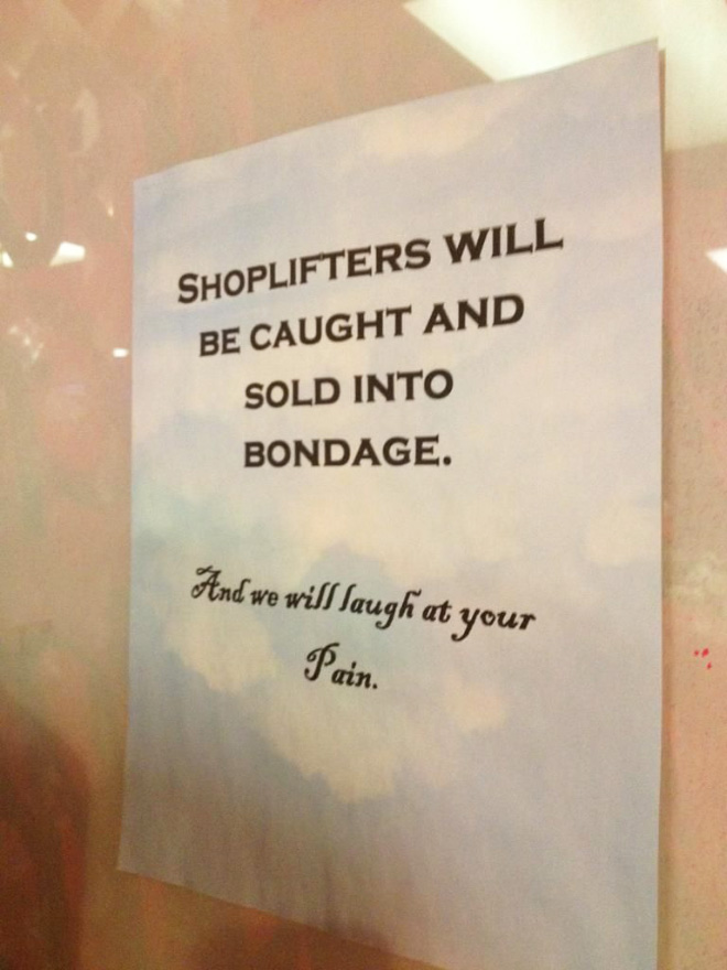 OMG, These terrifying signs inspiring you never to shop-lift again - Jarastyle Teen's