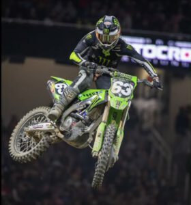 OMG, his meat and potatoes: Supercross racer Cameron McAdoo has a