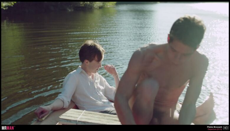 Alex Lawther nude gay scene in Departure