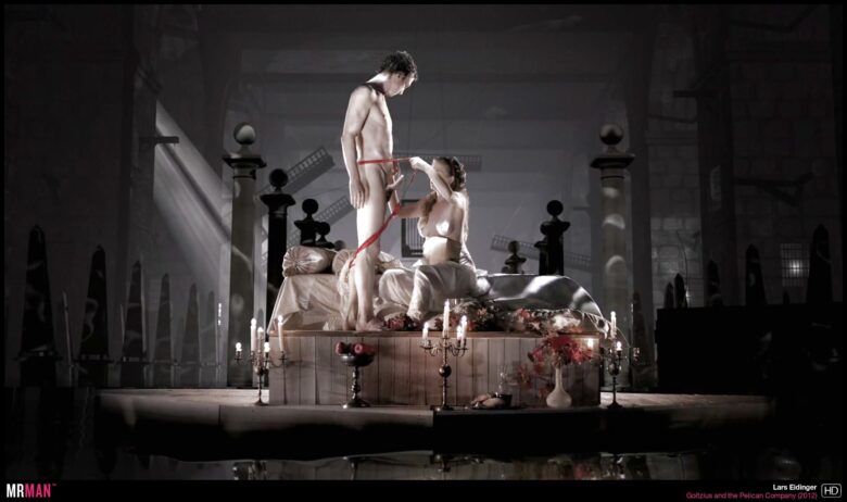 Lars Eidinger nude in Goltzius and the Pelican Company