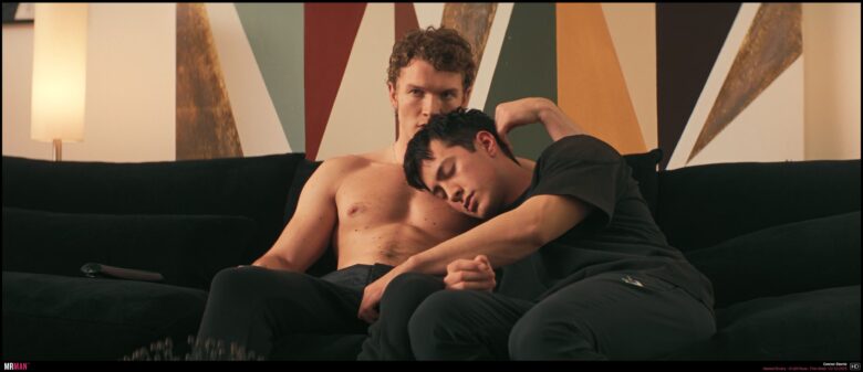 Connor Storrie and Hudson Williams in Heated Rivalry